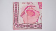 Emilio Pucci Light Pink Abstract Scarf