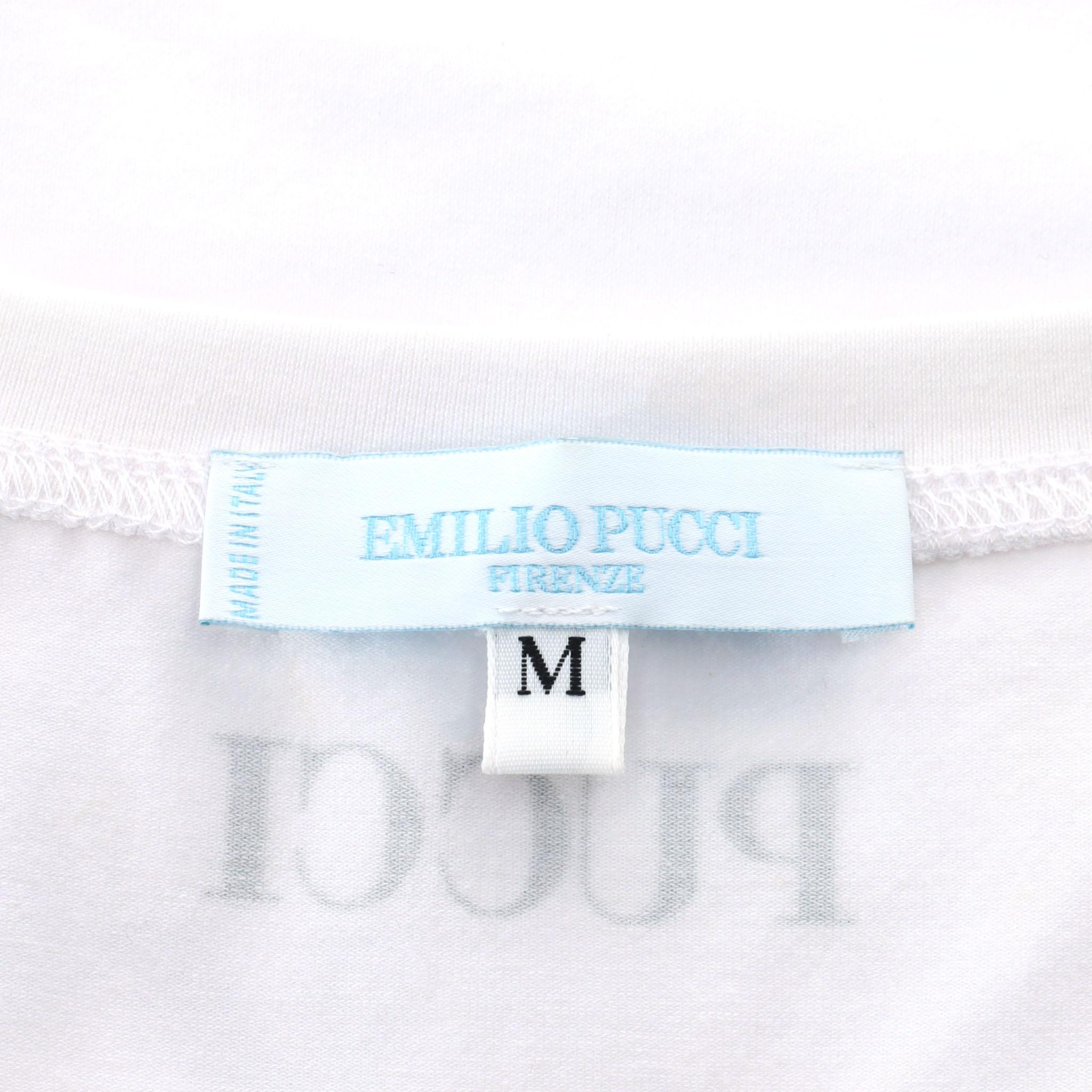 Top in cotone stampato con logo Emilio Pucci in vendita 2