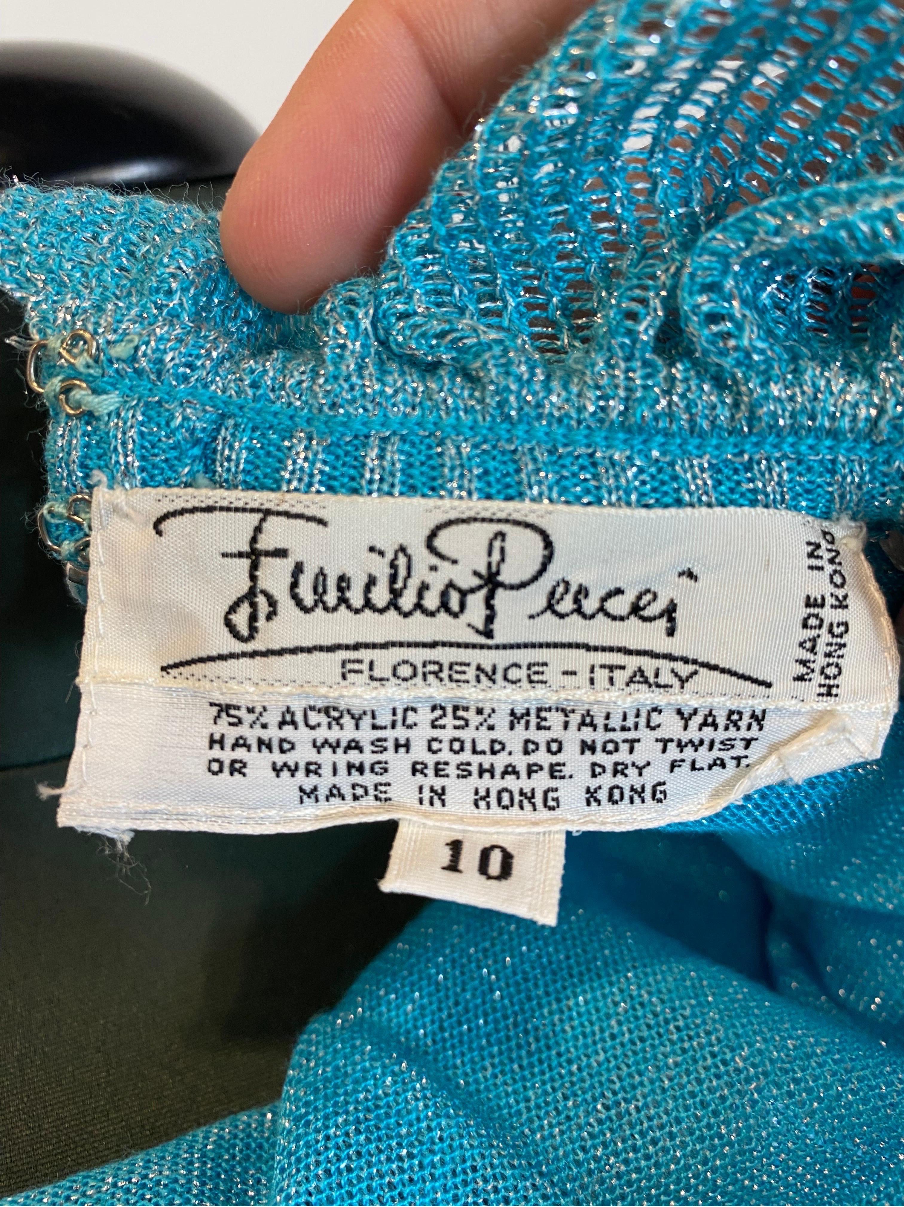 Emilio Pucci long lurex dress For Sale 1