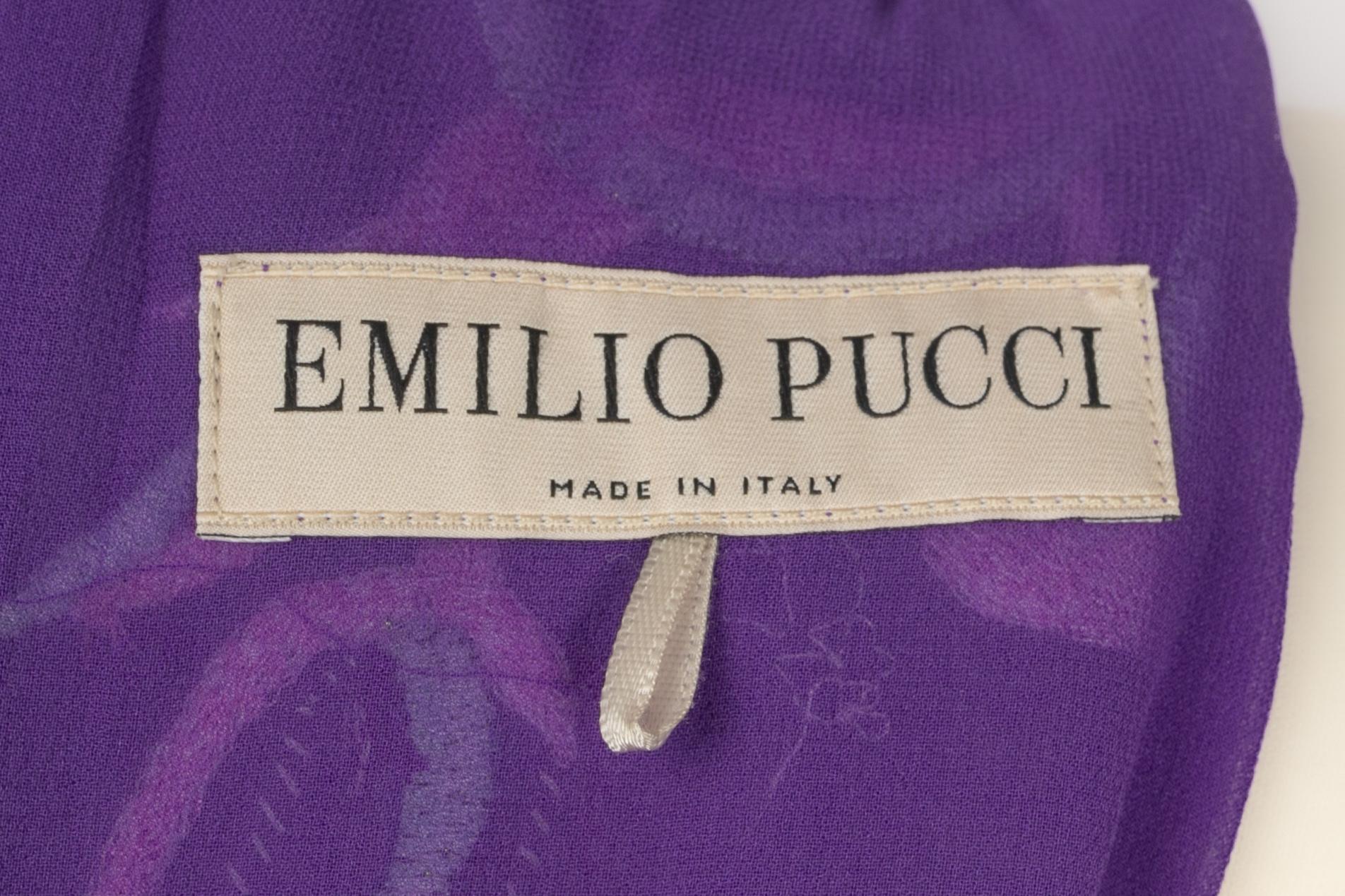 Emilio Pucci Long silk dress For Sale 6