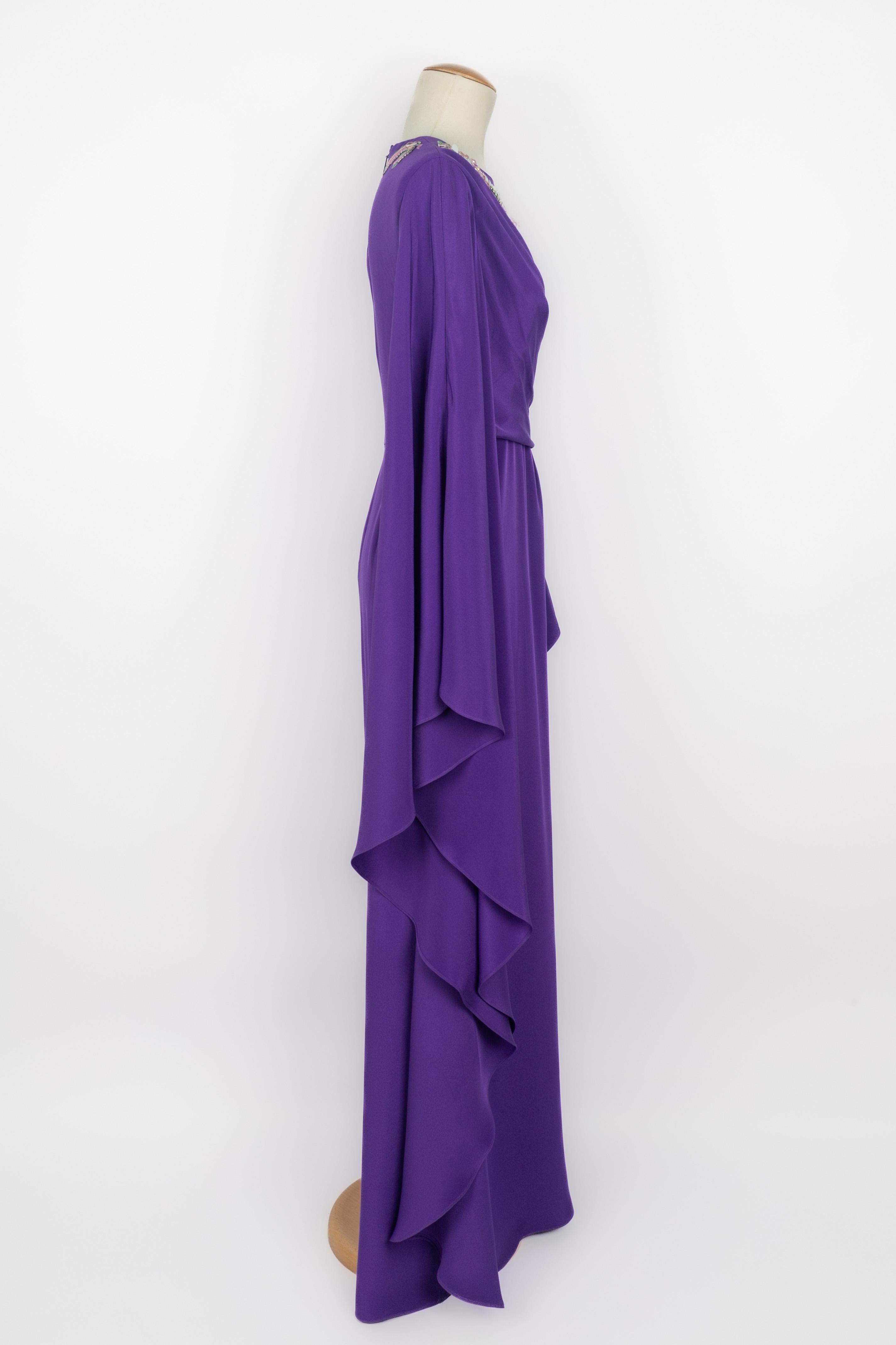 Emilio Pucci Long silk dress In Excellent Condition For Sale In SAINT-OUEN-SUR-SEINE, FR
