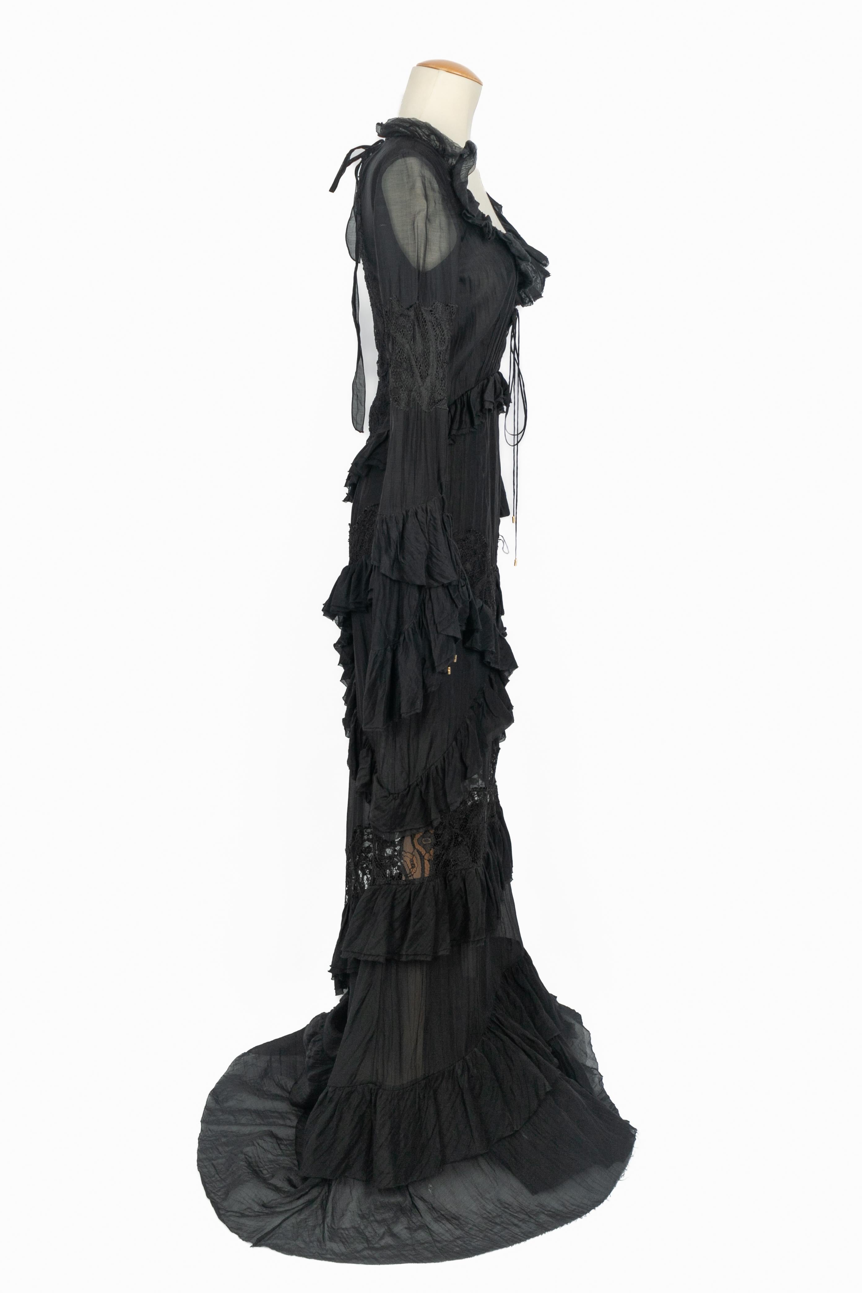 Robe longue en soie Emilio Pucci en vente 3