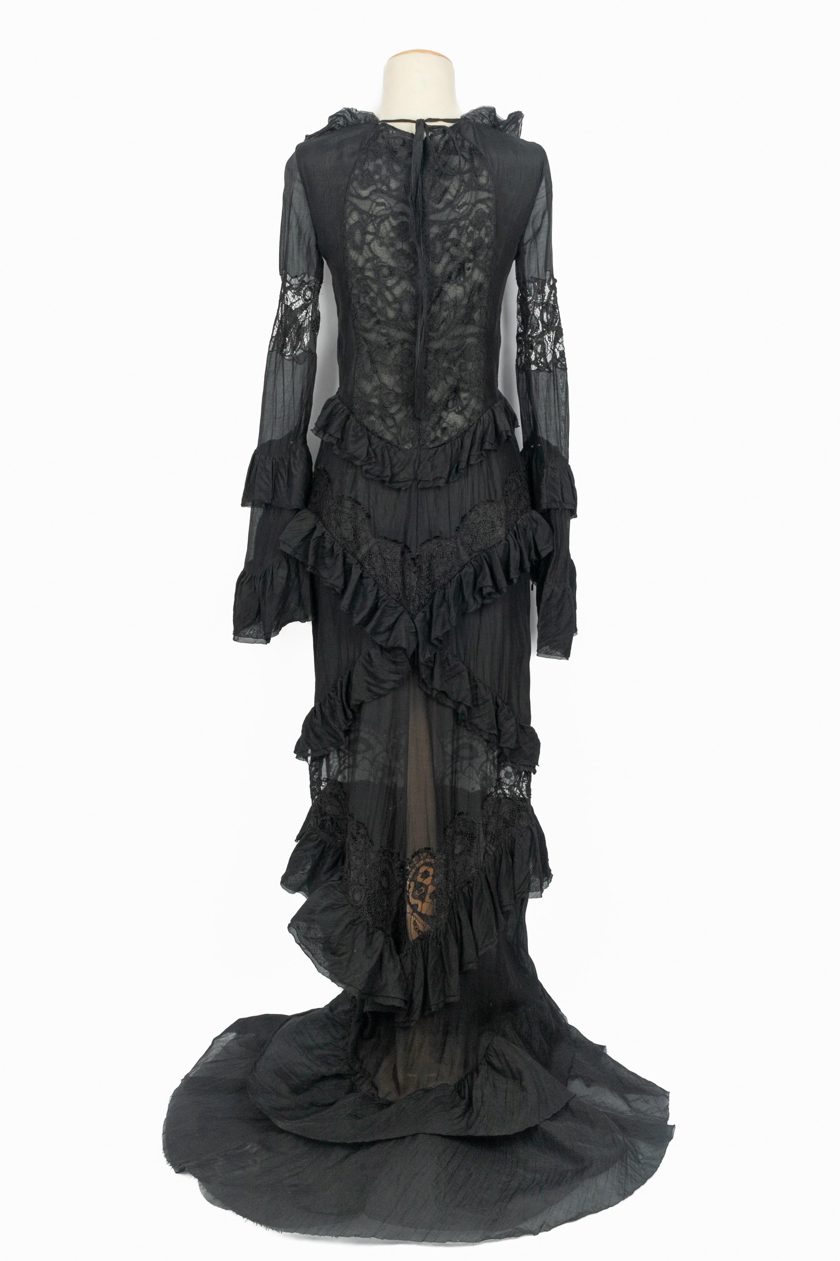 Robe longue en soie Emilio Pucci en vente 4