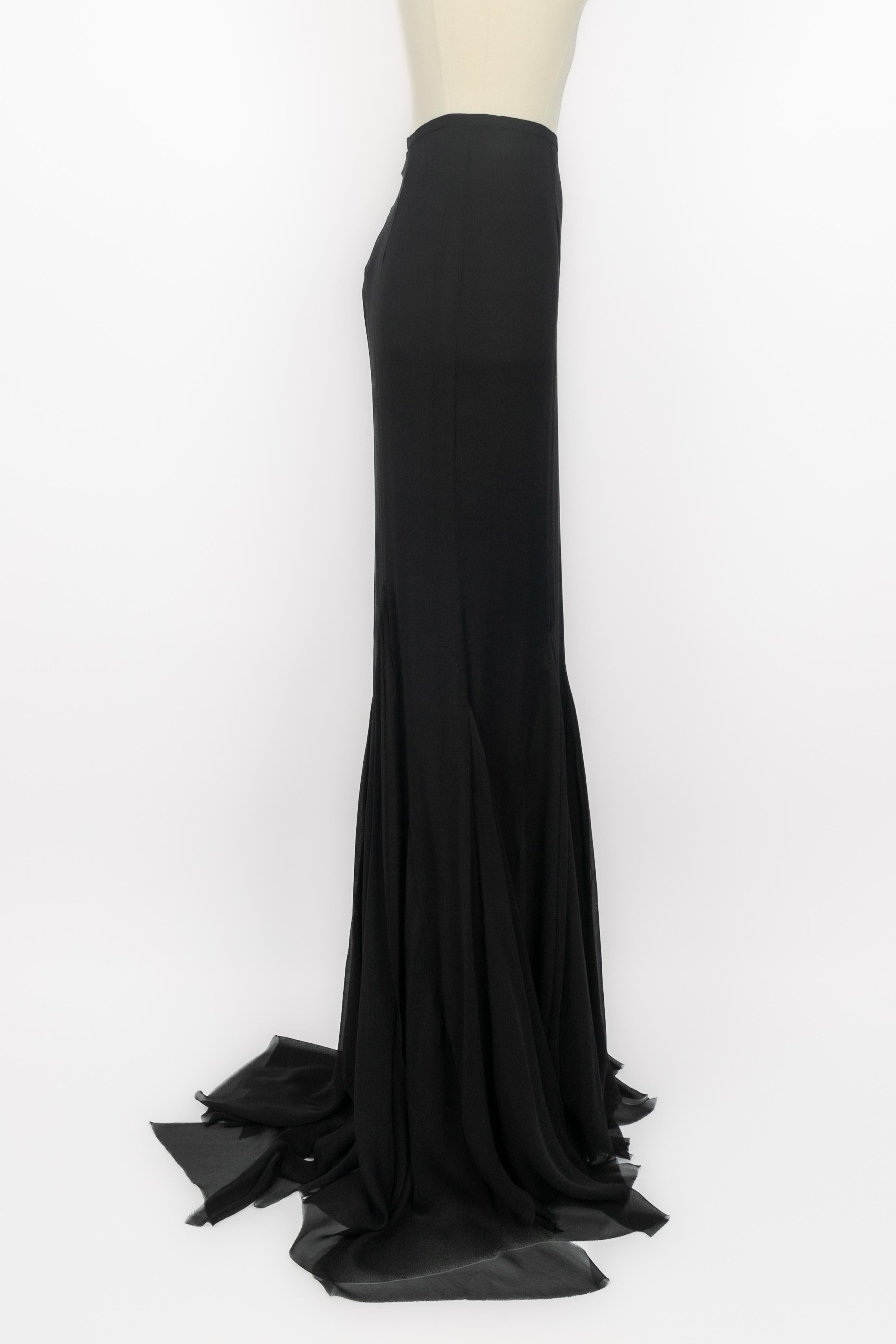 Black Emilio Pucci long skirt For Sale