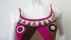 Emilio Pucci Long Tunic, Palazzos & Fringed Scarf circa 1970s