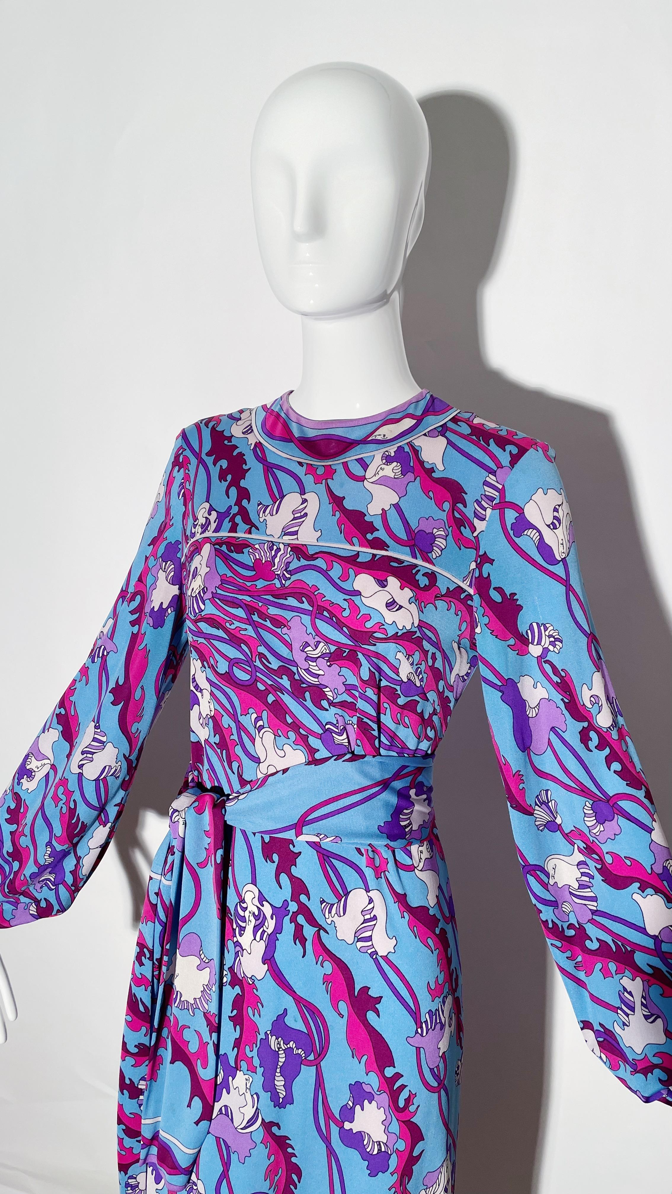 Maxivestido de manga larga Emilio Pucci Gris en venta