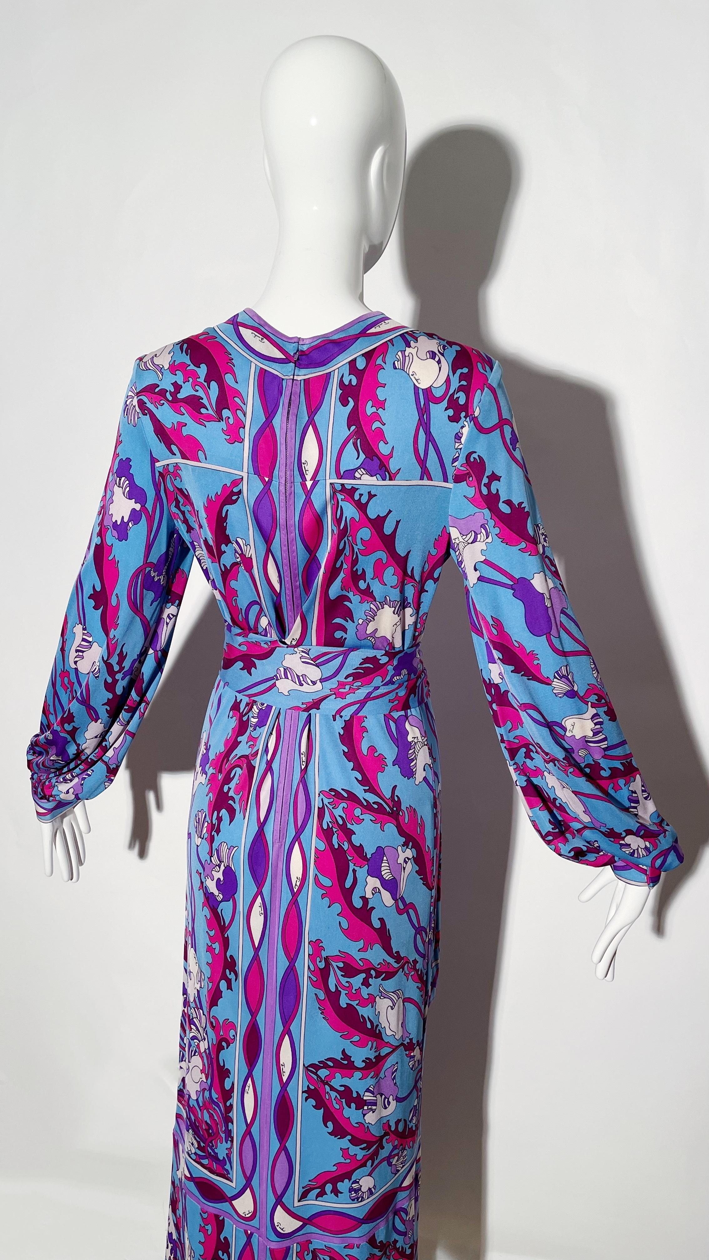 Emilio Pucci Longsleeve Maxi Dress  For Sale 2