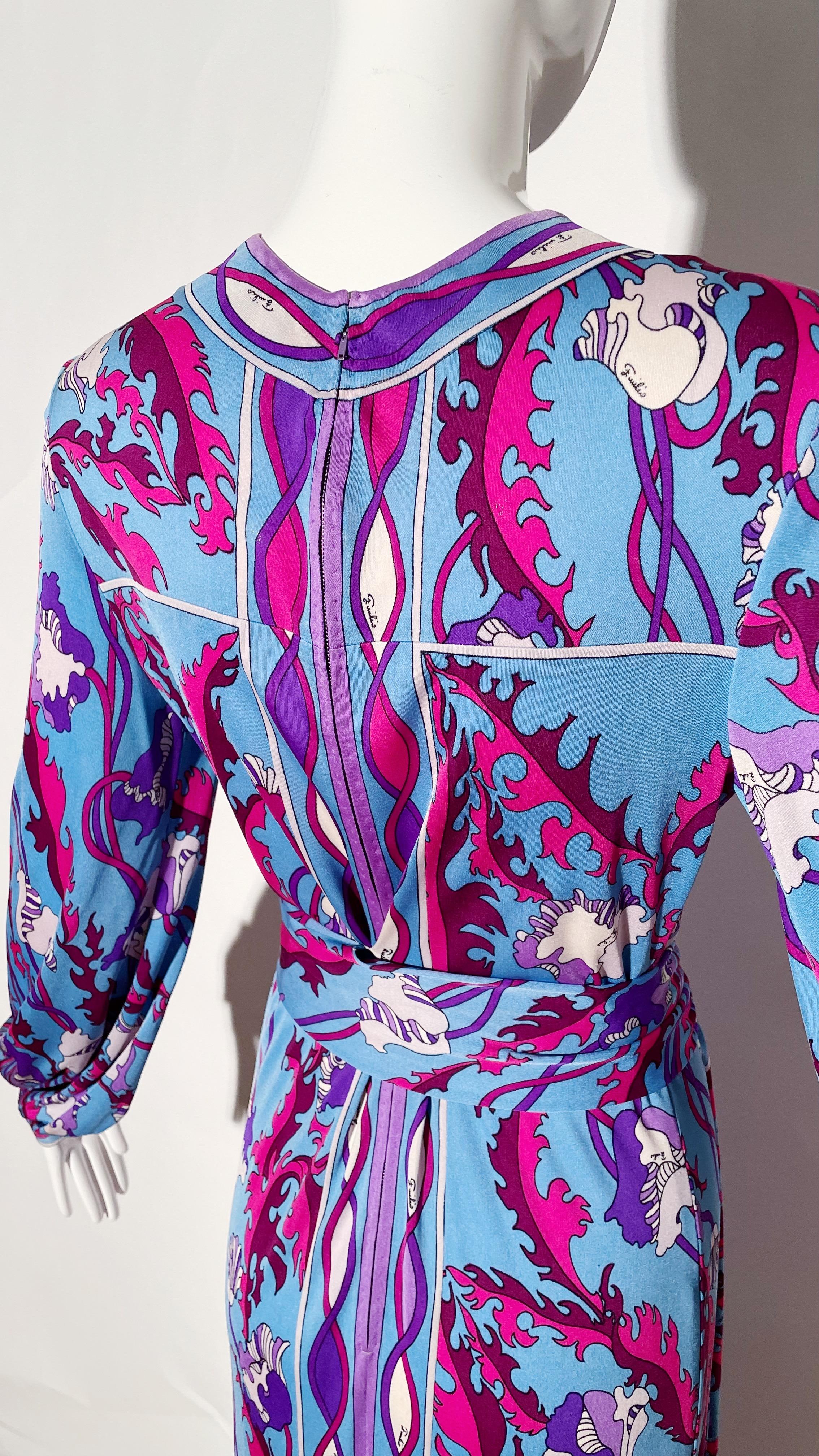 Emilio Pucci - Robe longue à manches longues  en vente 4