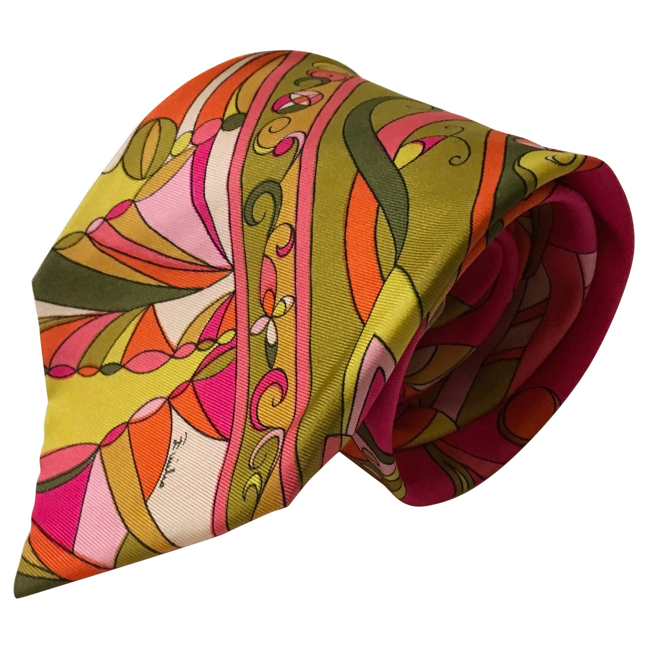 Emilio Pucci Men's Vintage Tie  For Sale
