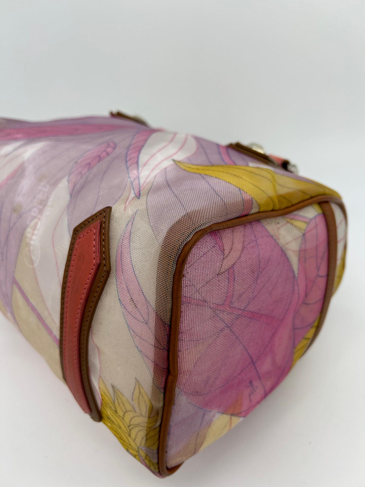 Emilio Pucci Mesh Print Speedy Handbag For Sale 6