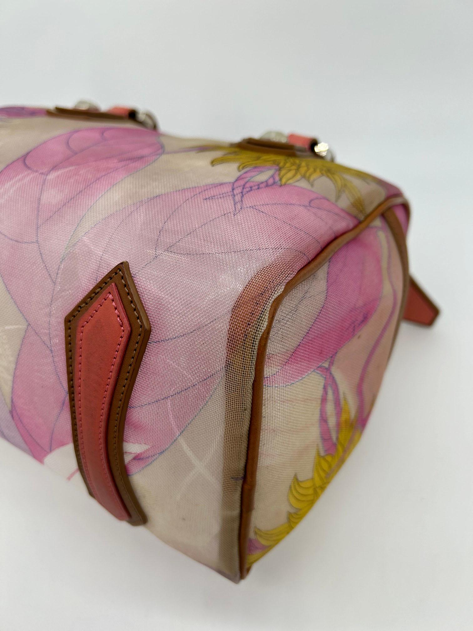Emilio Pucci Mesh Print Speedy Handbag For Sale 9