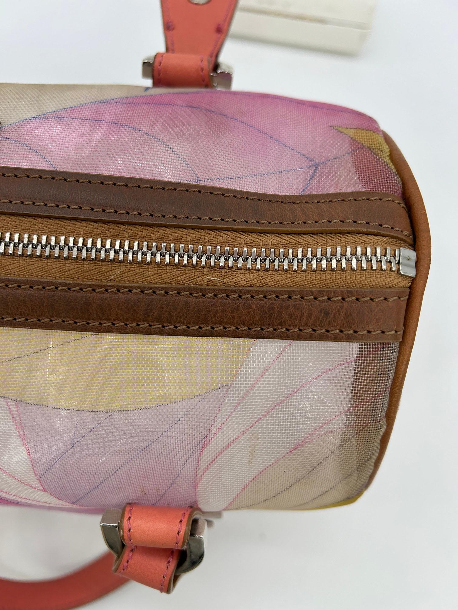 Emilio Pucci Mesh Print Speedy Handbag For Sale 14