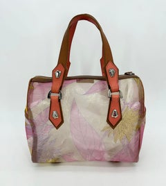 Emilio Pucci 2000s Women's Mesh Tropical Floral Print Speedy Handbag