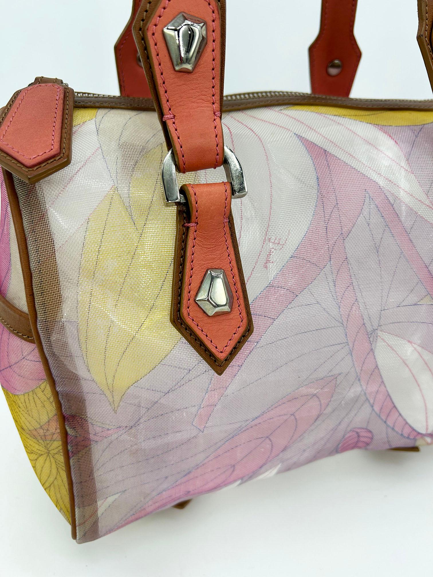 Women's Emilio Pucci Mesh Print Speedy Handbag For Sale