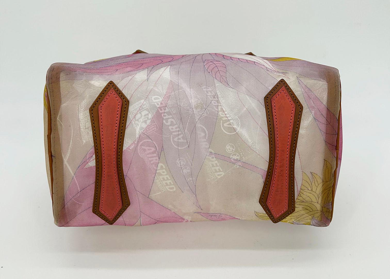 Emilio Pucci Mesh Print Speedy Handbag For Sale 3
