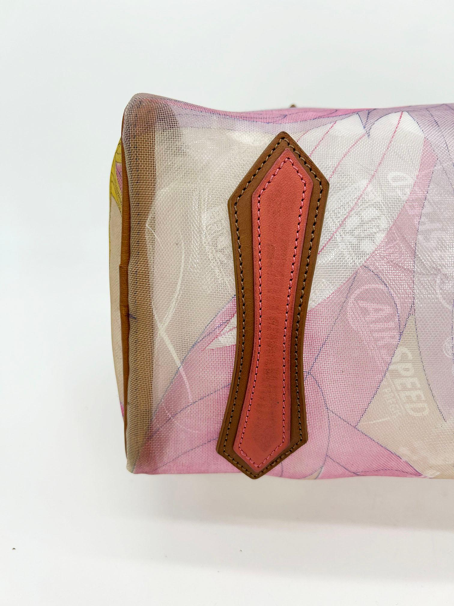 Emilio Pucci Mesh Print Speedy Handbag For Sale 4