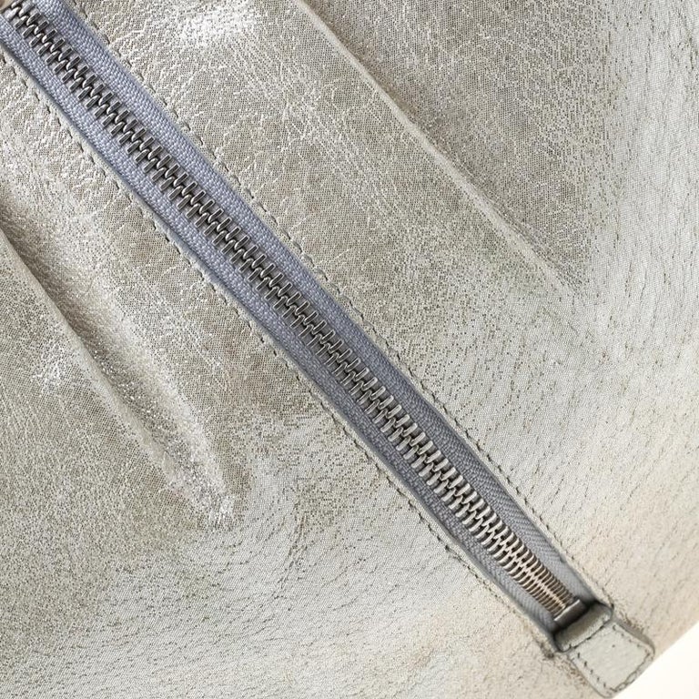 Emilio Pucci Metallic Light Beige Leather Top Handle Crossbody Bag For ...