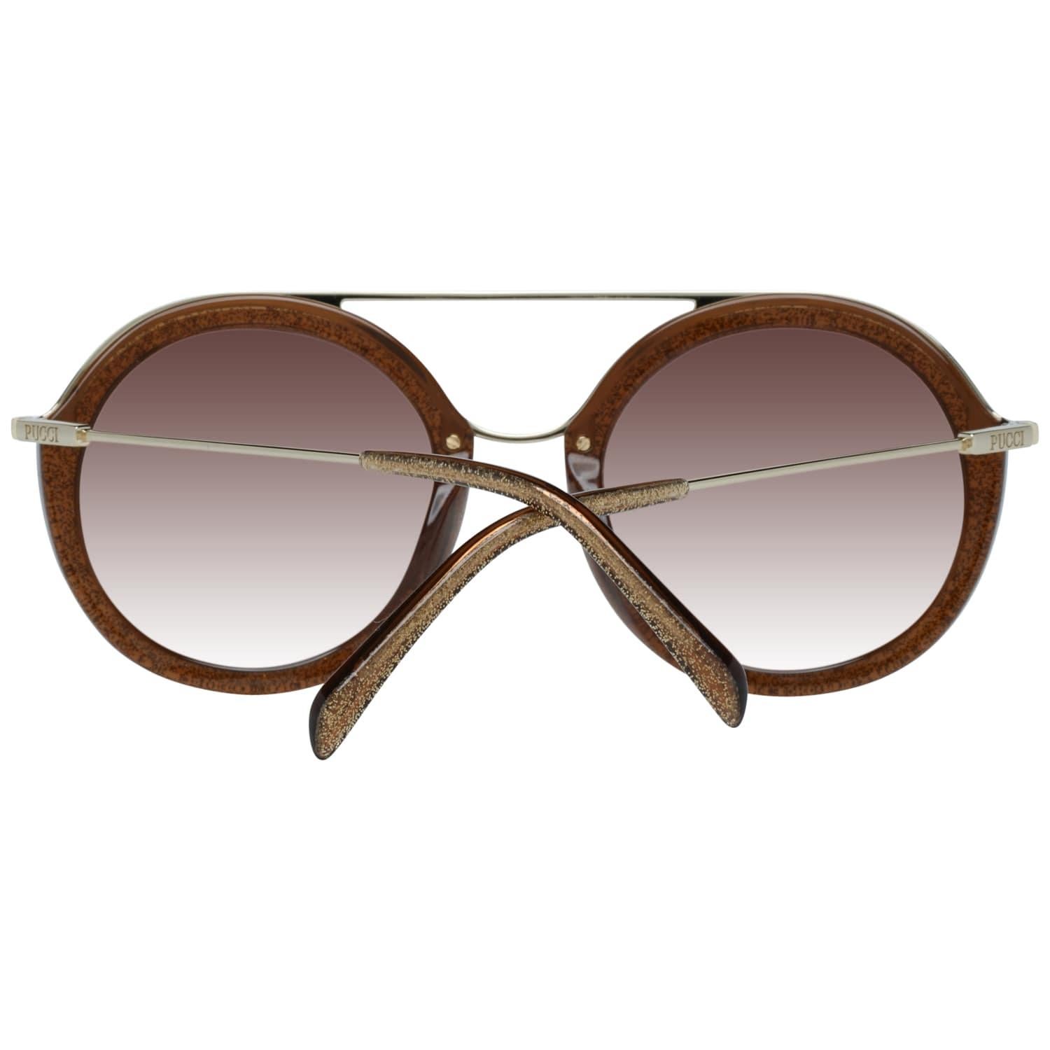 Brown Emilio Pucci Mint Women Gold Sunglasses EP0013 5247F 52-22-140 mm
