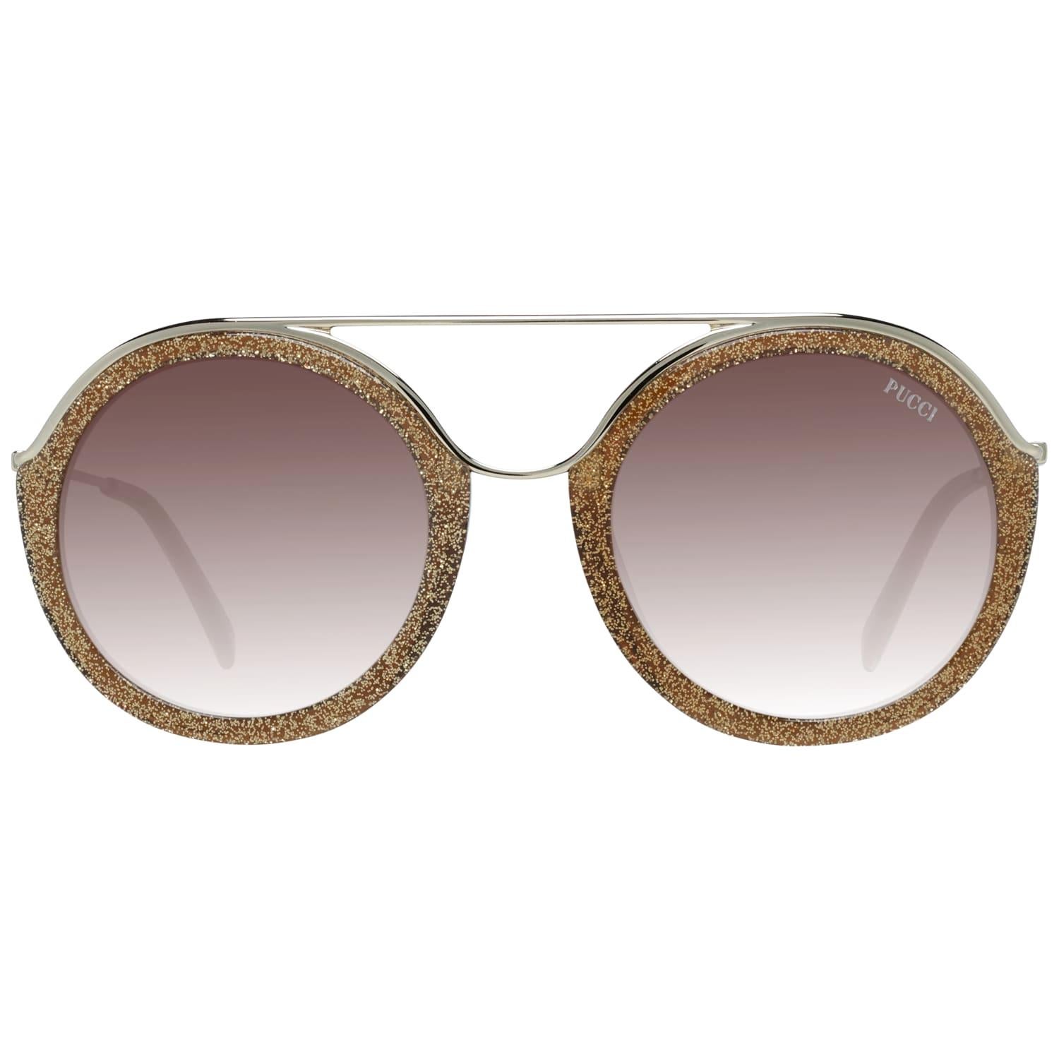 Emilio Pucci Mint Women Gold Sunglasses EP0013 5247F 52-22-140 mm