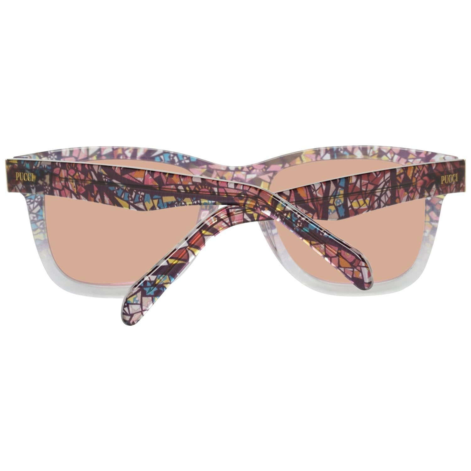 Beige Emilio Pucci Mint Women Multicolor Sunglasses EP0054 5127Z 51-20-141 mm