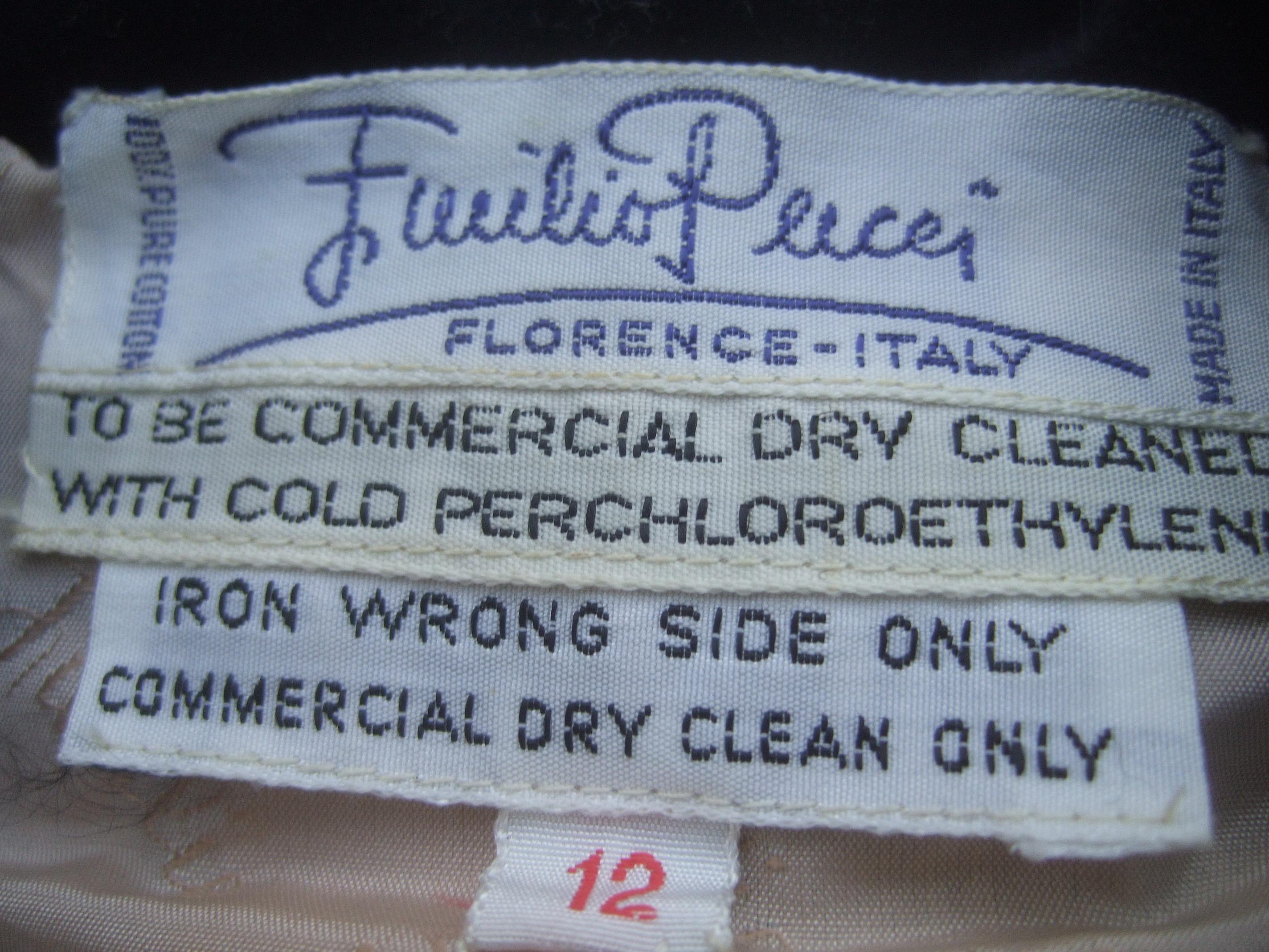 Emilio Pucci Mod italienische Jacke mit Samtdruck, ca. 1970 im Angebot 15