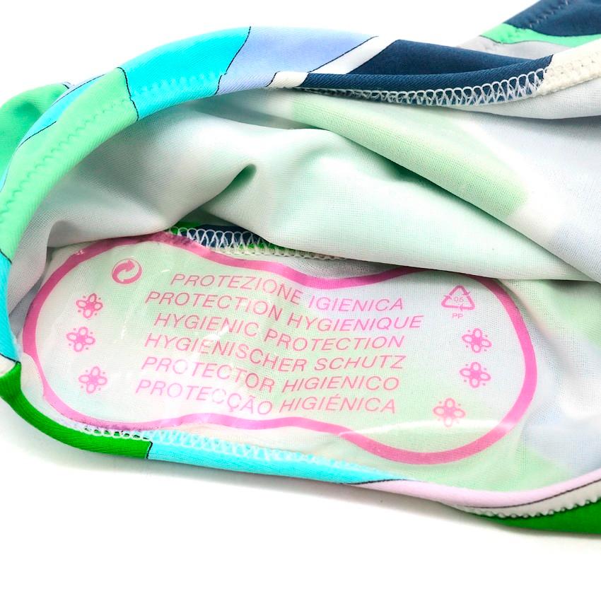 Emilio Pucci Multi-Coloured Printed Bikini & Skirt Set S In New Condition In London, GB