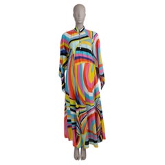 EMILIO PUCCI multi cotton 2022 IRIDE KAFTAN MAXI Dress S