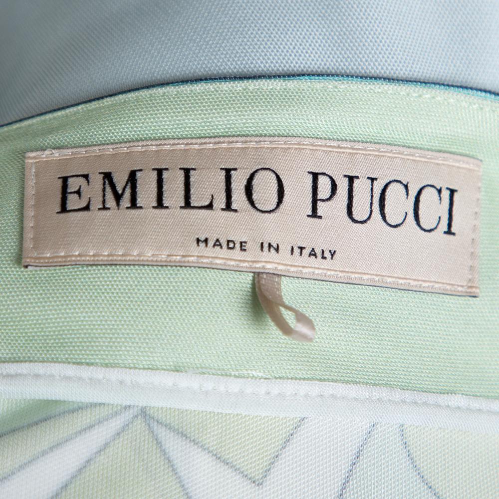 Emilio Pucci Multicolor Printed Jersey Shift Dress XL 1