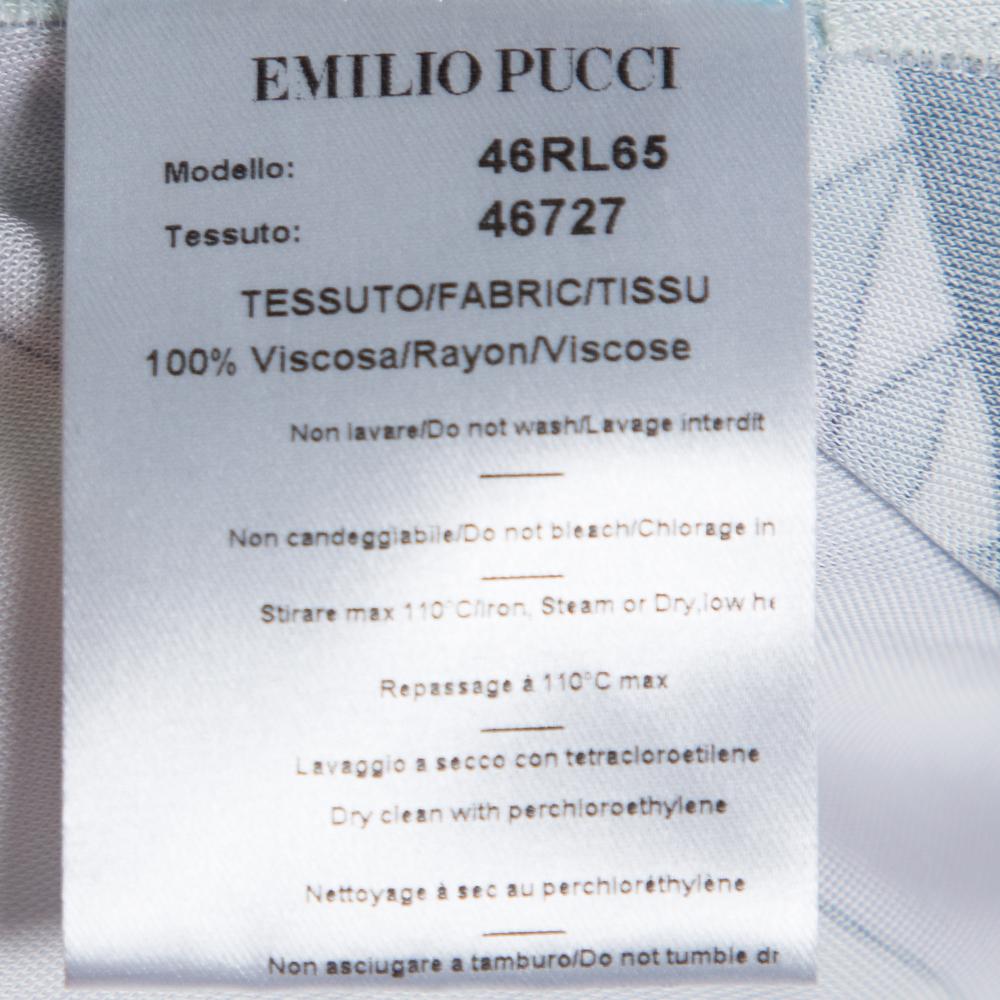 Emilio Pucci Multicolor Printed Jersey Shift Dress XL 2