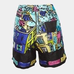 Emilio Pucci Multicolor Printed Silk Shorts S