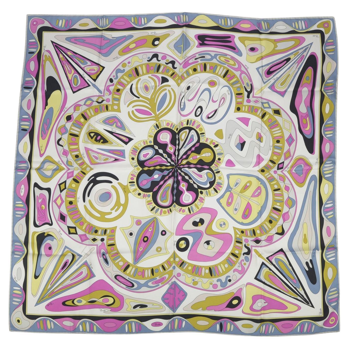 Emilio Pucci Sciarpa di seta multicolore