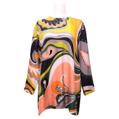 Emilio Pucci Multicolor Silk Tunic Top -EU 46