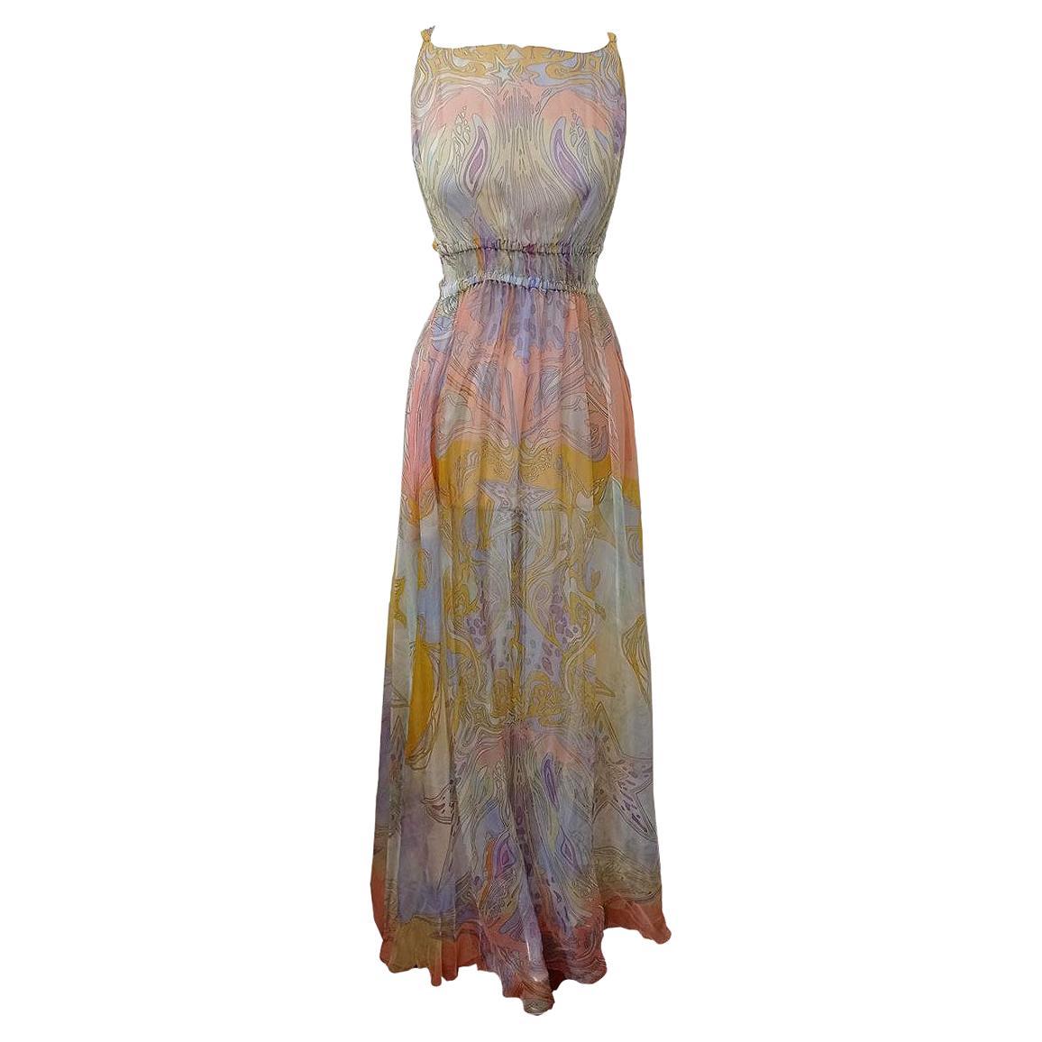 Emilio Pucci Silk dress size 40 For Sale at 1stDibs