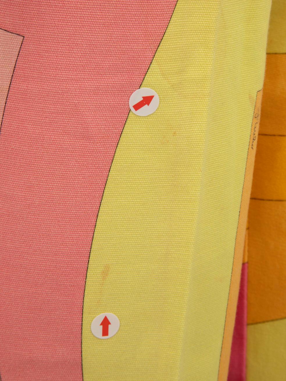 Emilio Pucci Pantalon skinny abstrait multicolore Taille M en vente 2