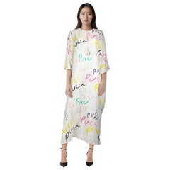 Emilio Pucci Multicolour Silk Printed Kaftan Dress Size M Emilio Pucci Multicolour Silk Printed Kaftan Dress Size M