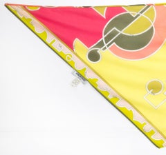 Emilio Pucci Multicoloured Silk Triangle Scarf