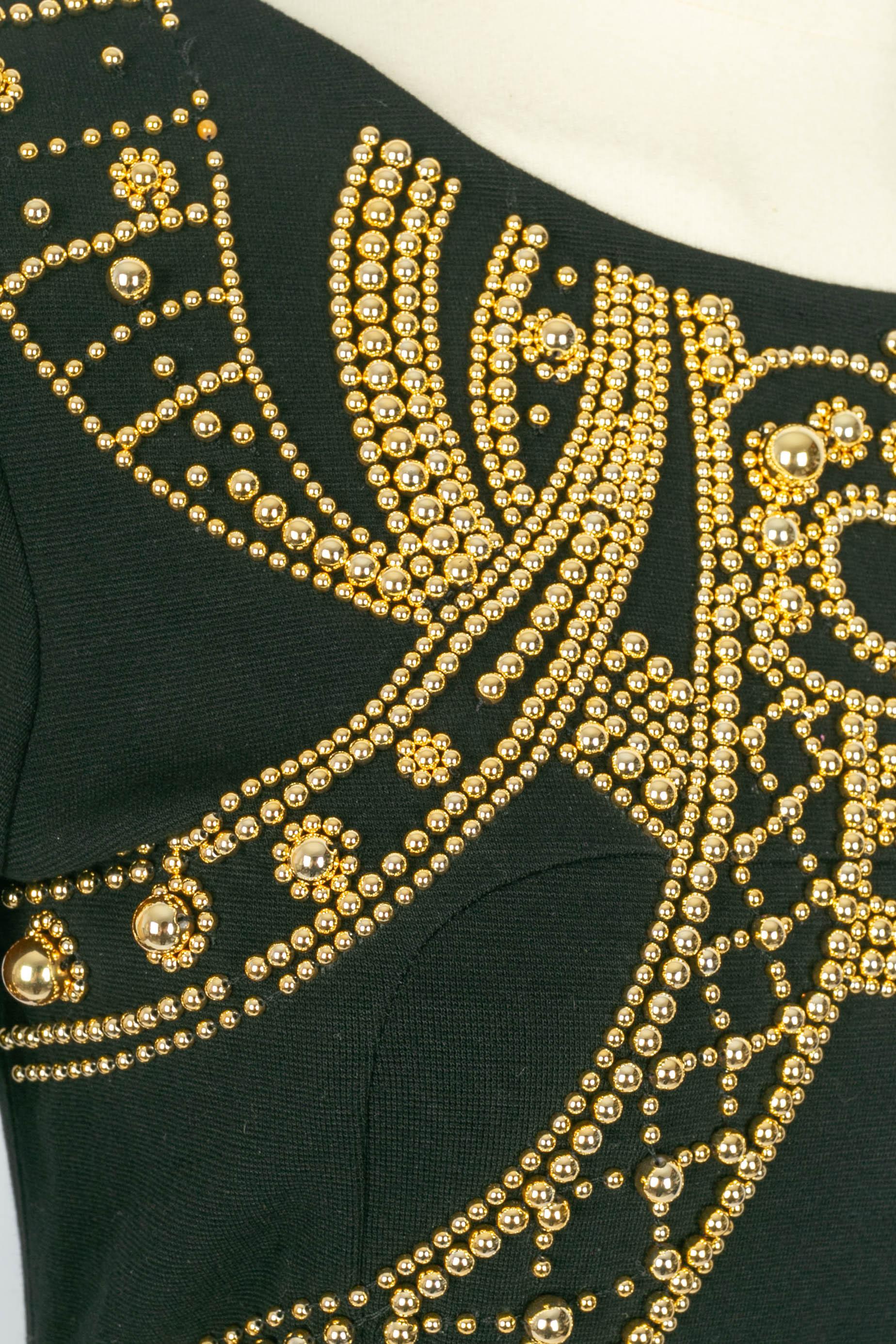 Nero Abito in perle di Emilio Pucci in vendita