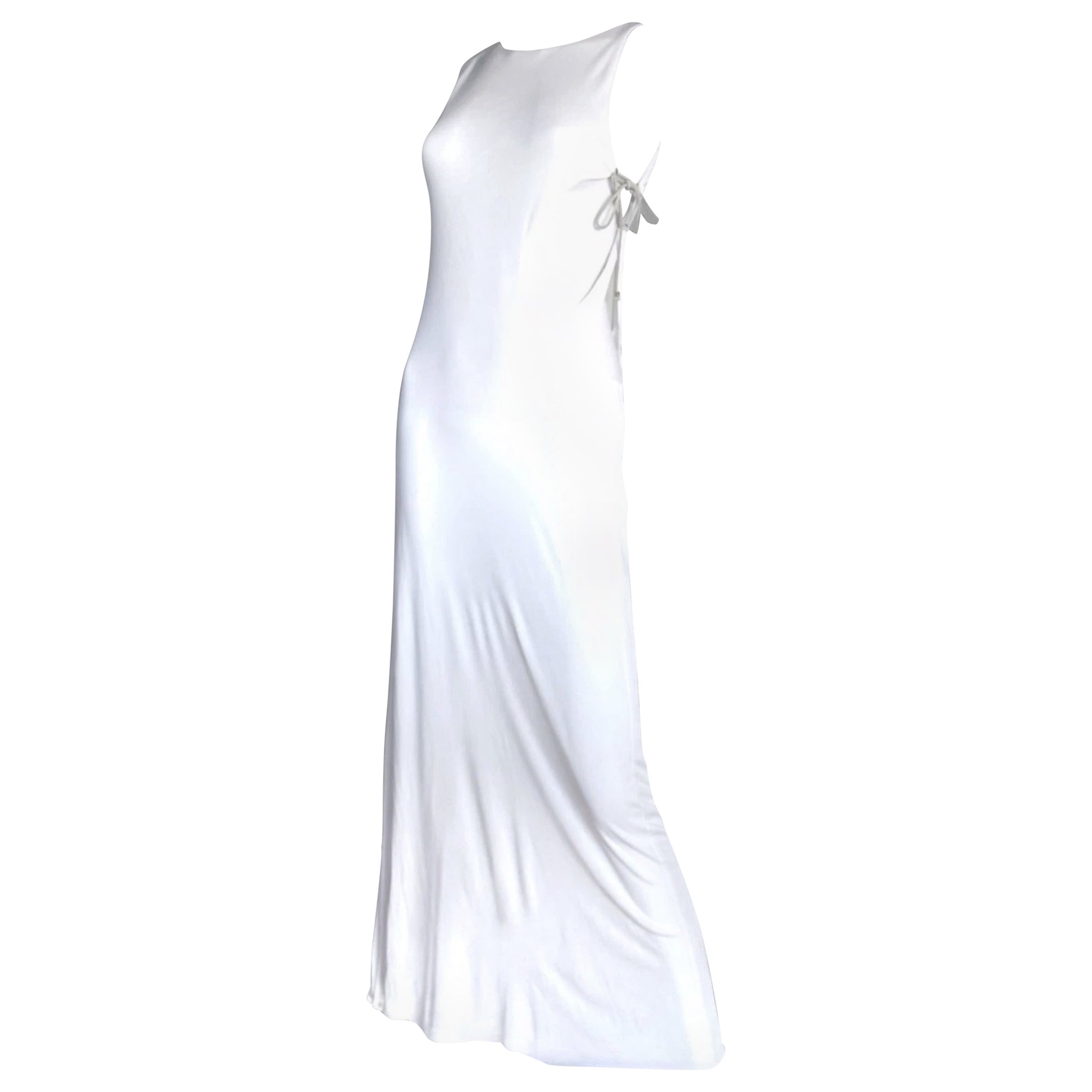 EMILIO PUCCI Peter Dundas Era White Cut-Out Maxi Dress — Circa 2012 For Sale