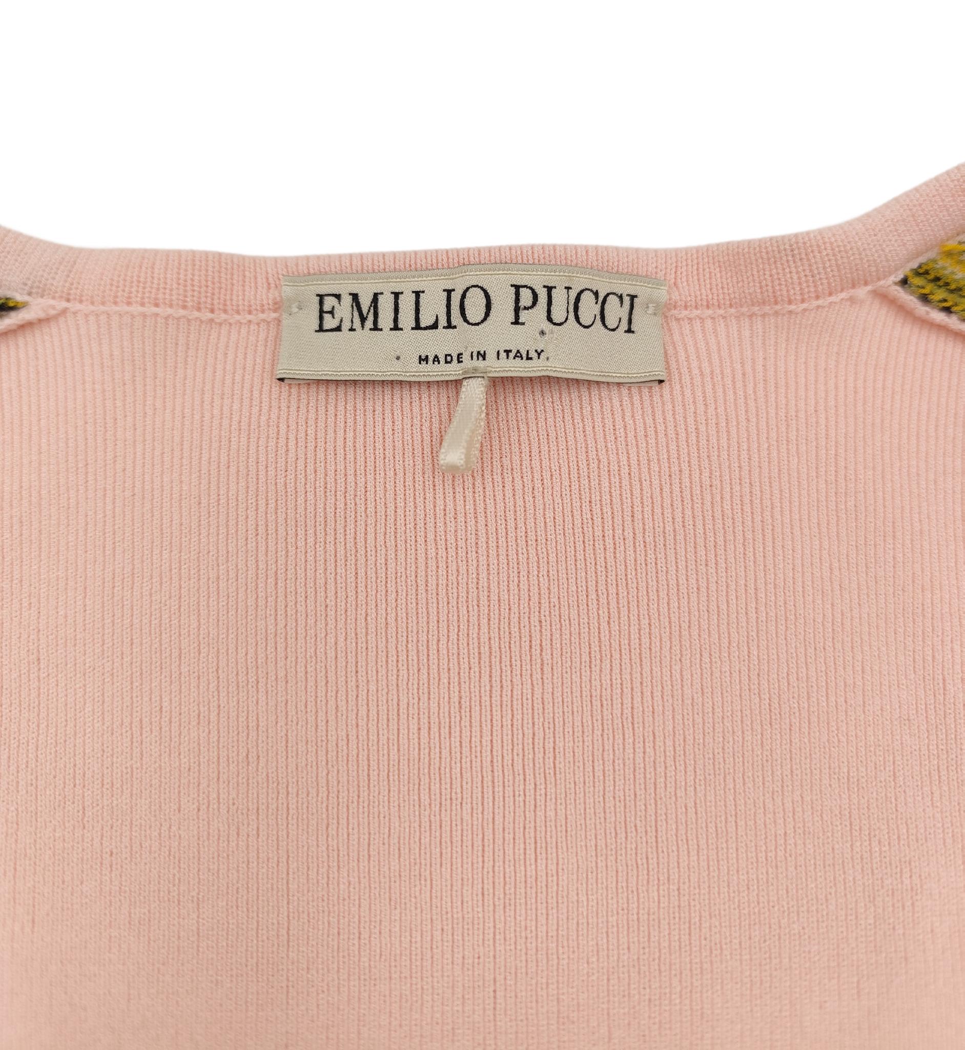 Emilio Pucci pink dress and cardigan set For Sale 8