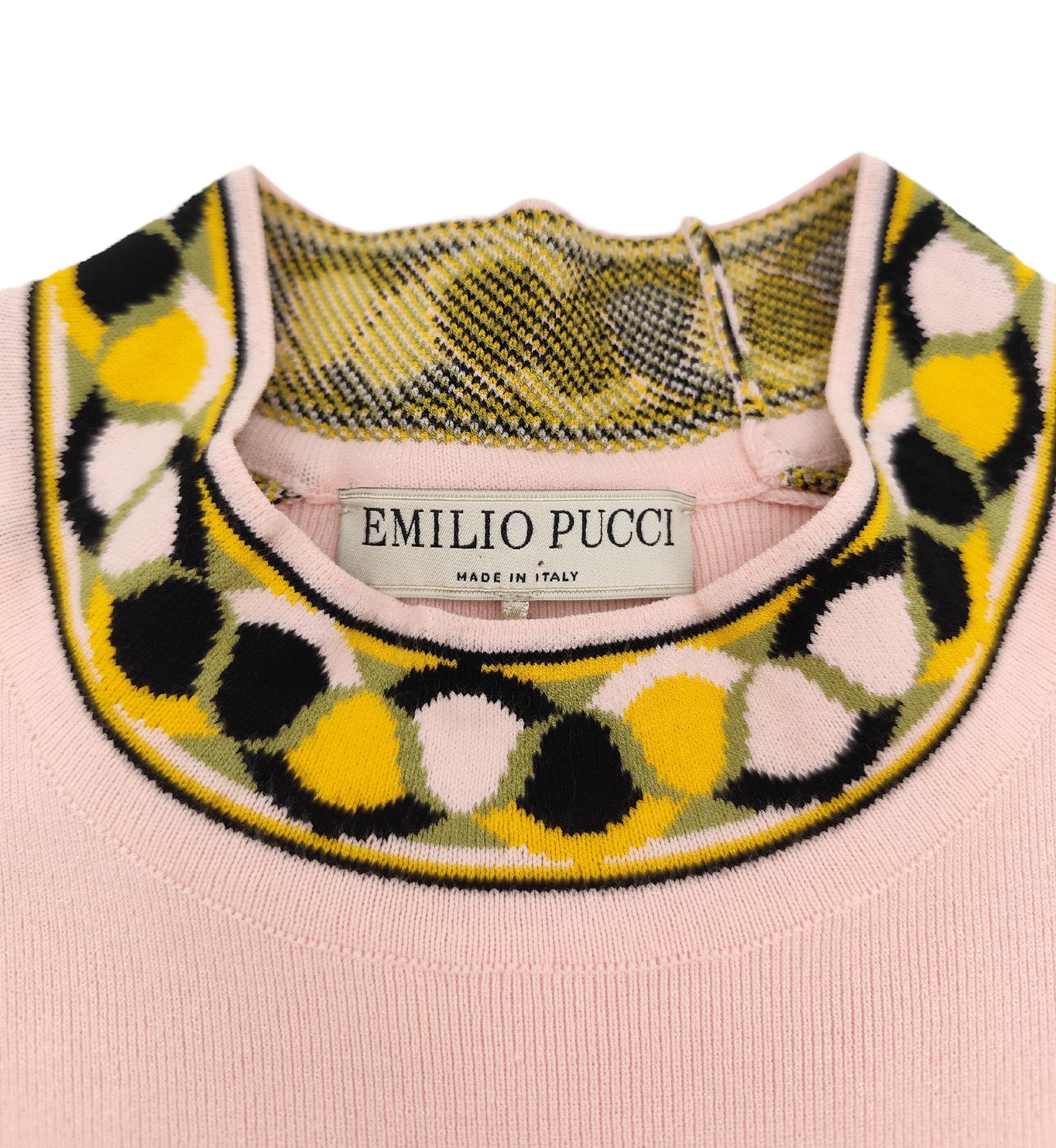 Emilio Pucci pink dress and cardigan set For Sale 9