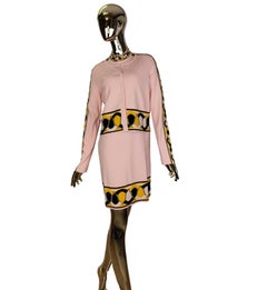 Emilio Pucci pink dress and cardigan set