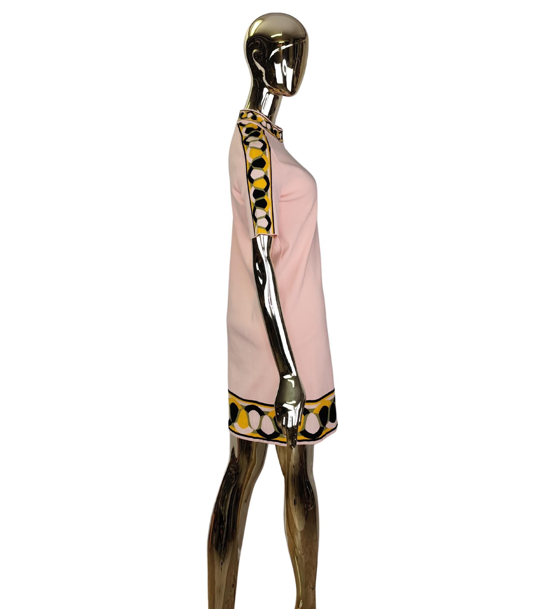 Emilio Pucci pink dress and cardigan set For Sale 1