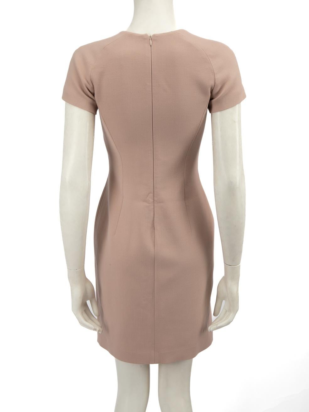 Beige Emilio Pucci Pink Lace Up Detail Dress Size S in vendita
