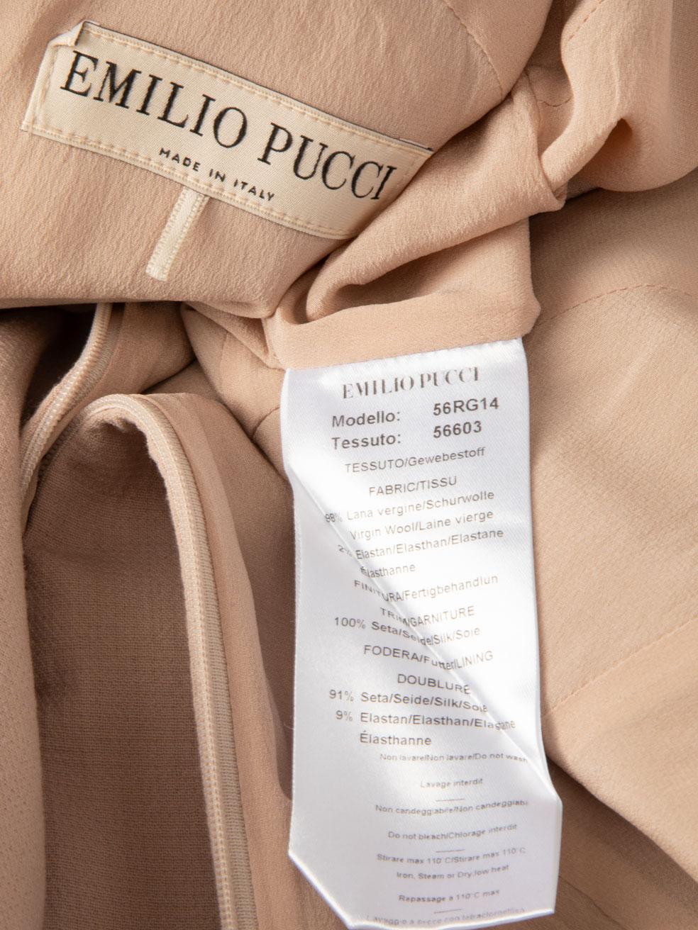 Emilio Pucci Pink Lace Up Detail Dress Size S For Sale 2