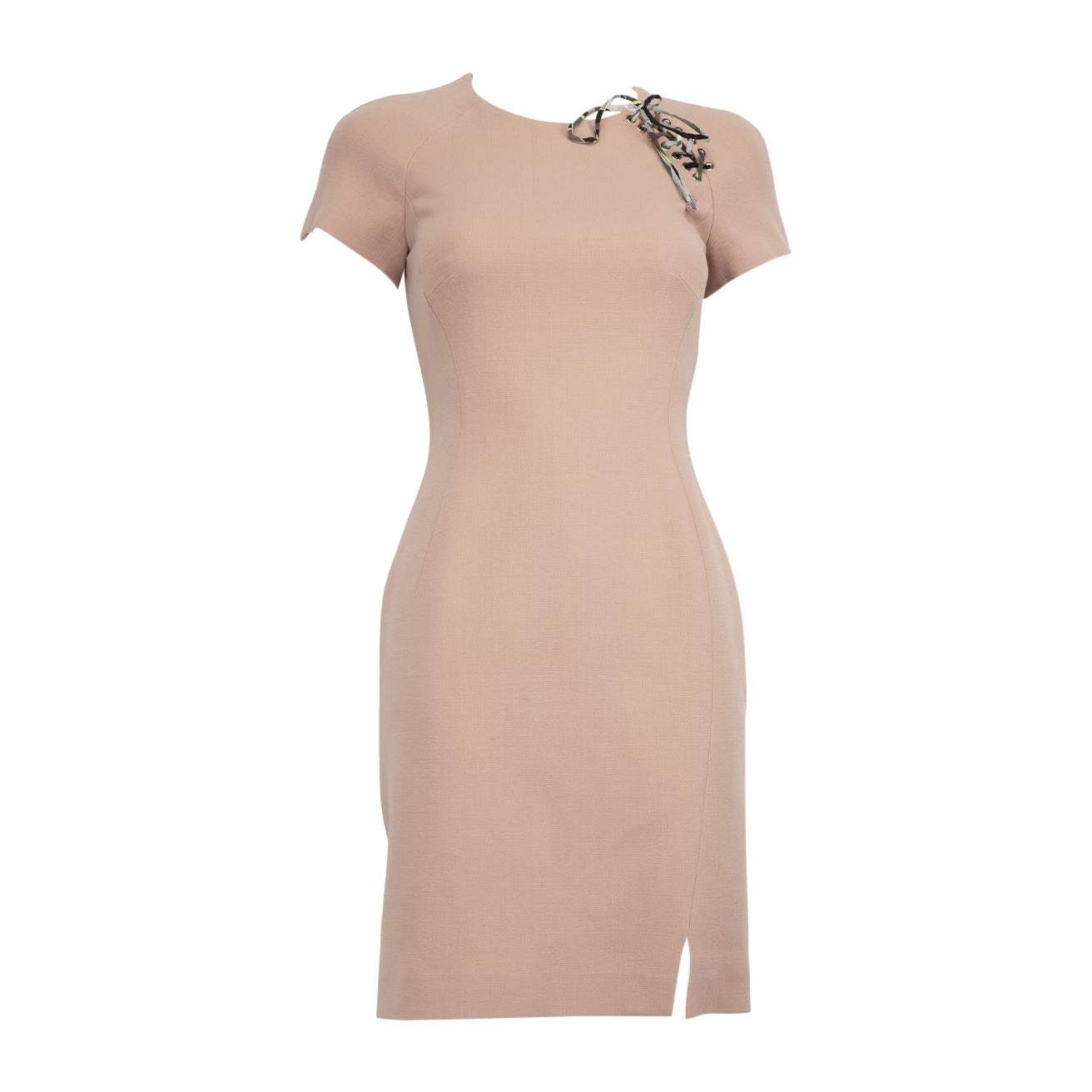 Robe Emilio Pucci rose à lacets, taille S