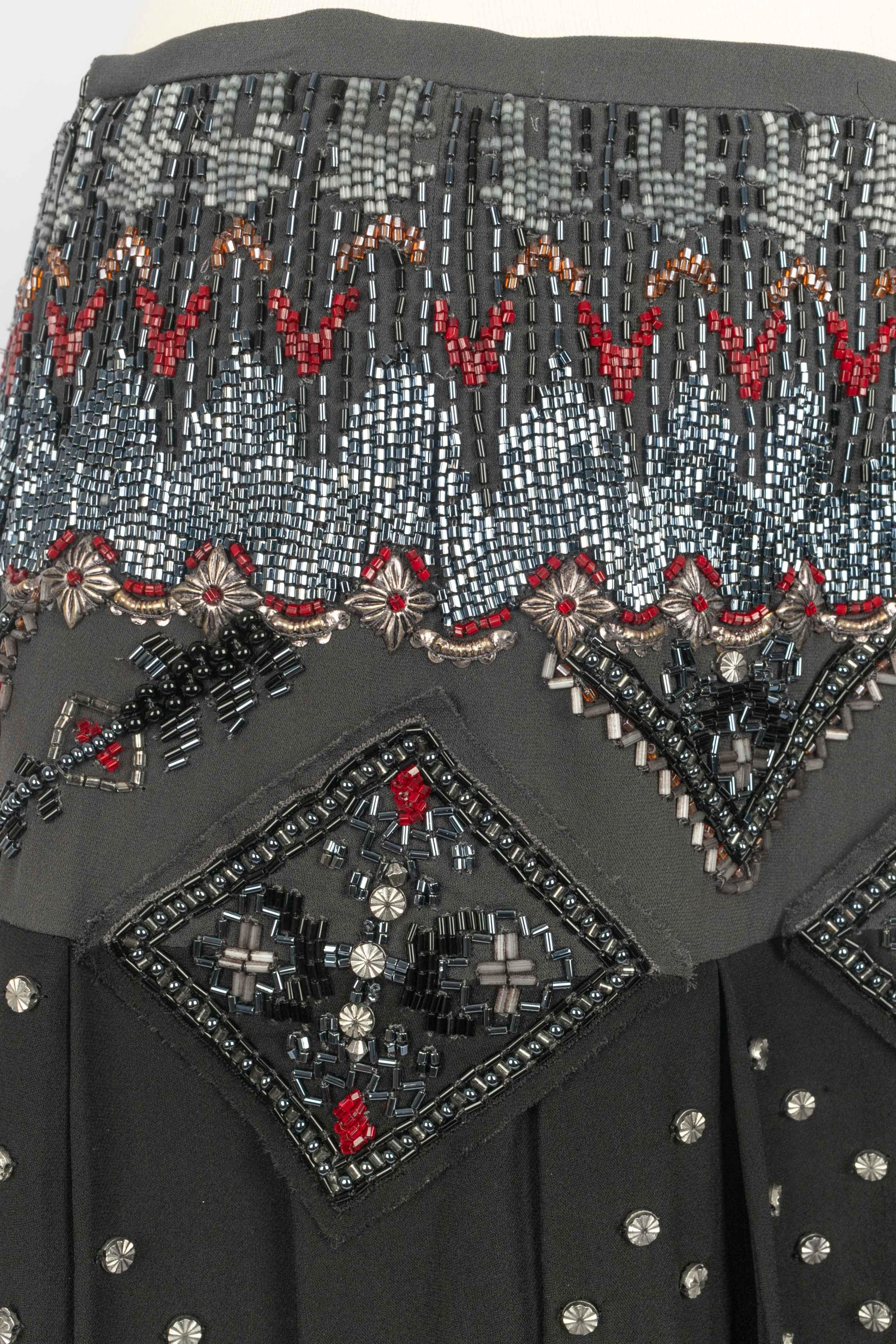 Nero Gonna plissettata Emilio Pucci in vendita
