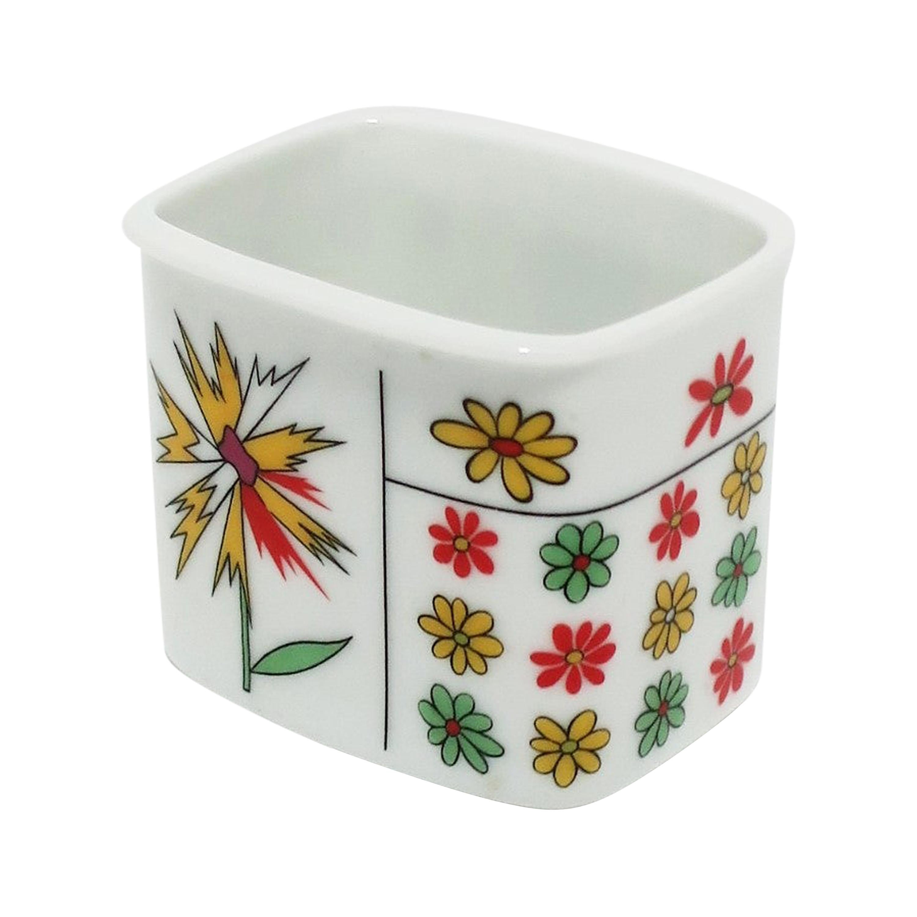 Emilio Pucci & Hans Theo Baumann Vaso Cig in porcellana per Rosenthal Studio A-Line