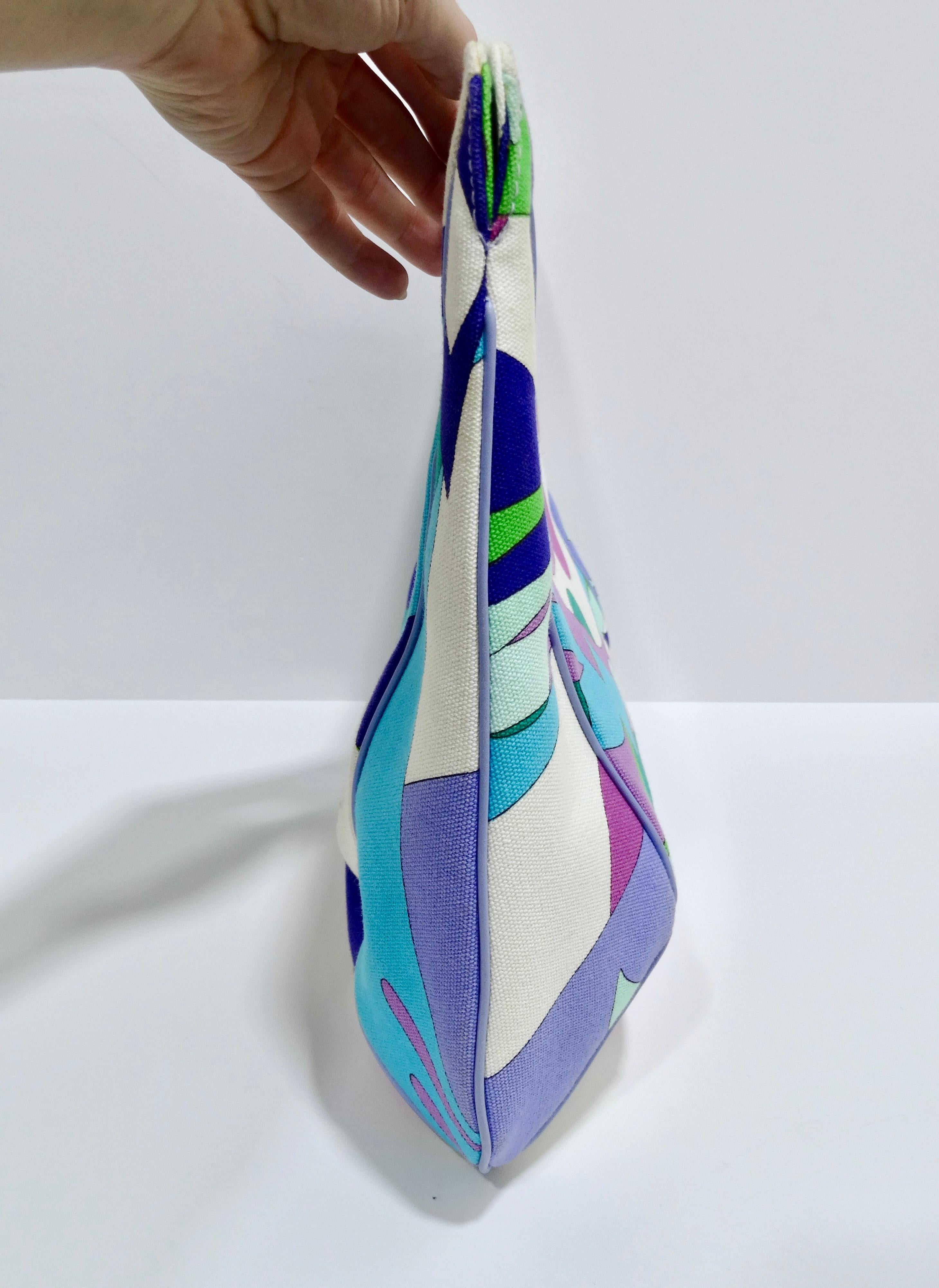 Emilio Pucci Printed Canvas Top Handle Bag  3