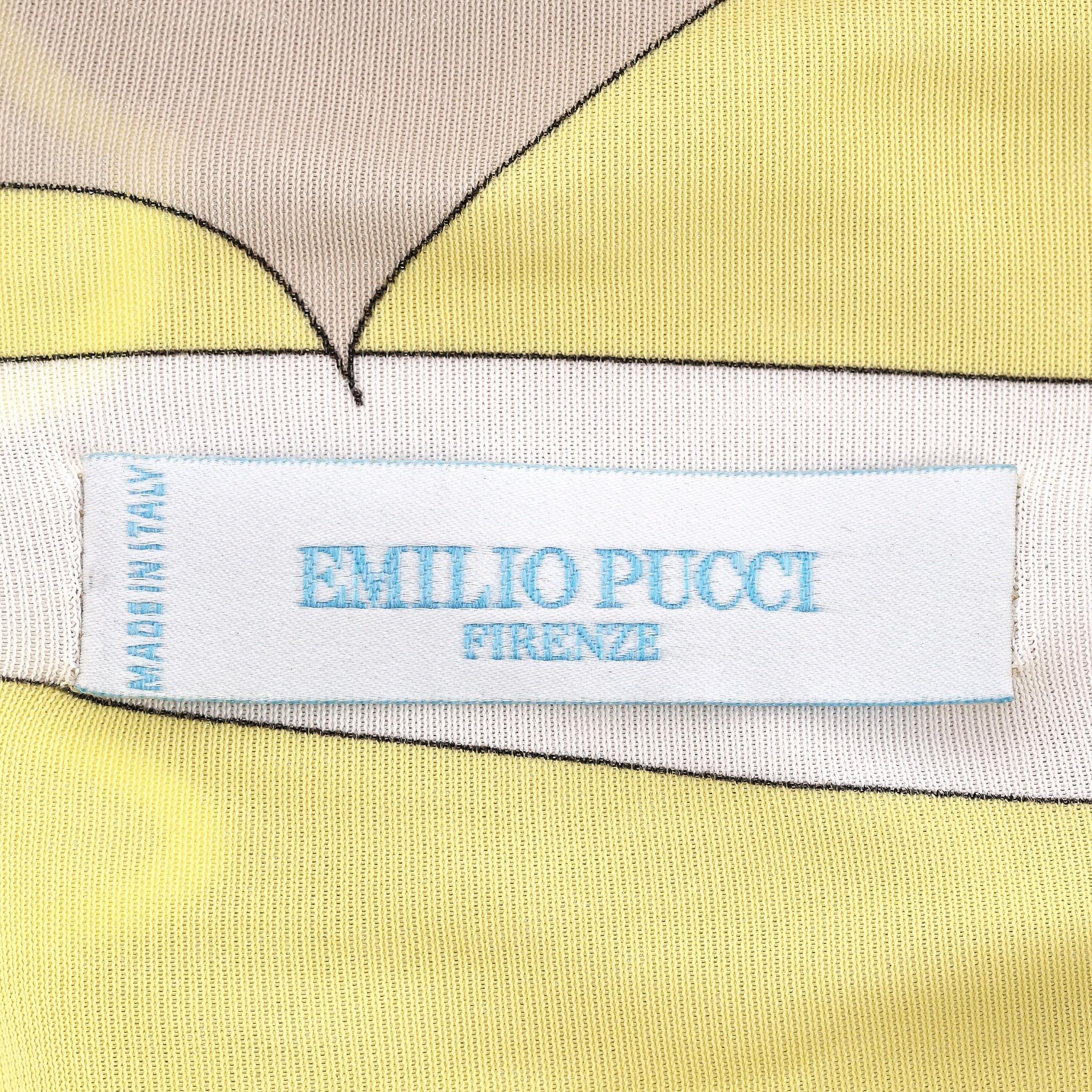 Emilio Pucci Printed Cowl Neck Dress For Sale 1
