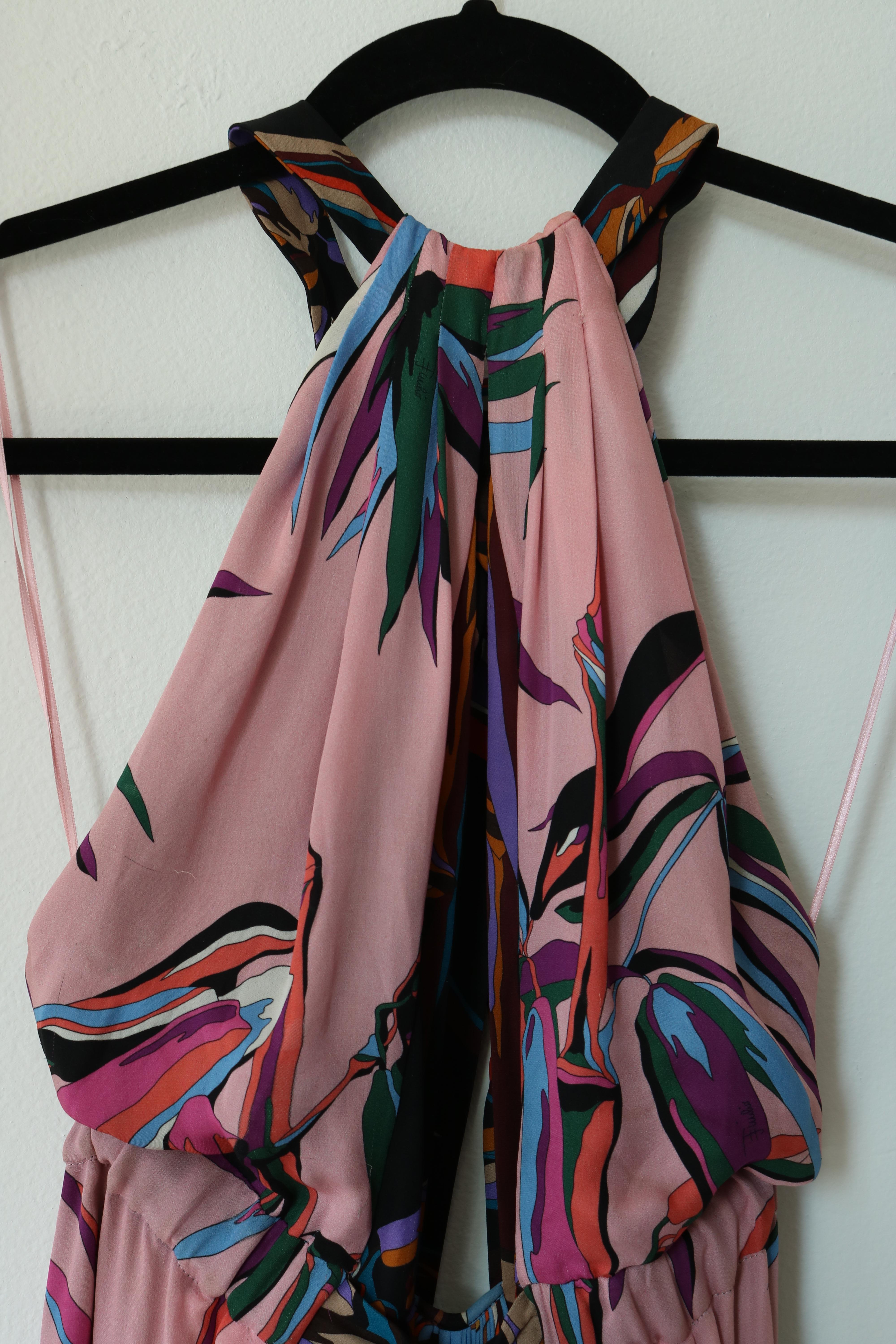 emilio pucci halter dress